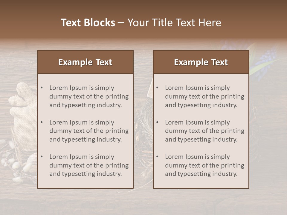 Table Hen Chicken PowerPoint Template
