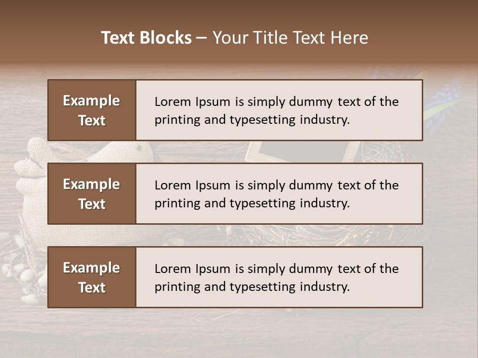 Table Hen Chicken PowerPoint Template
