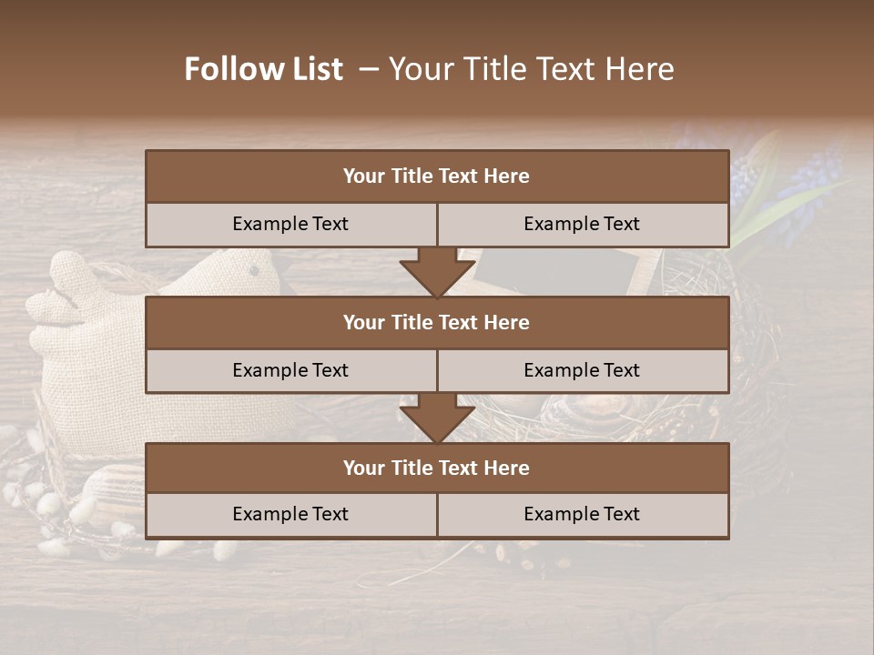 Table Hen Chicken PowerPoint Template