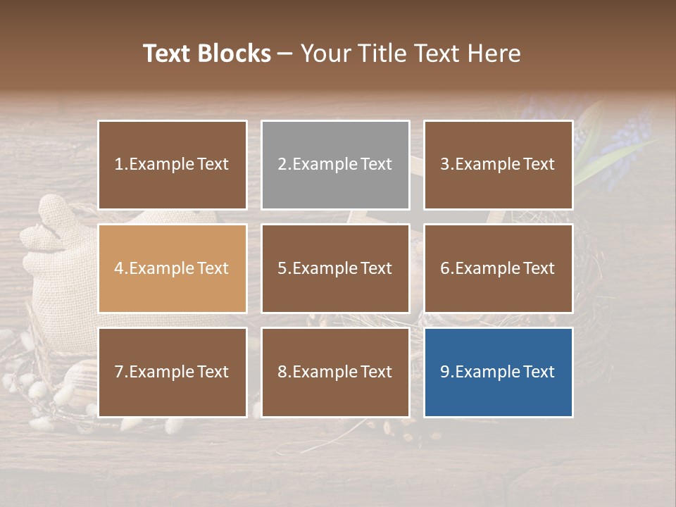 Table Hen Chicken PowerPoint Template