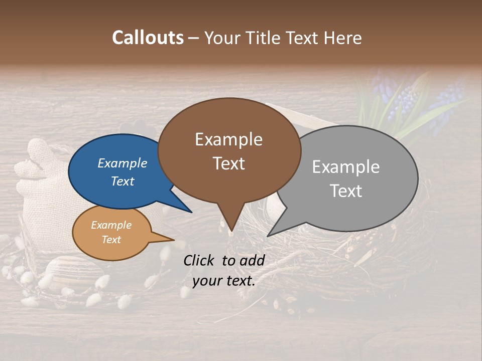 Table Hen Chicken PowerPoint Template