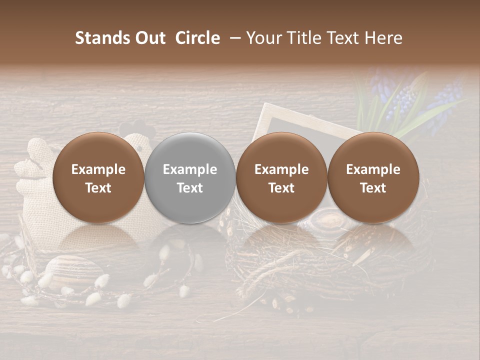 Table Hen Chicken PowerPoint Template