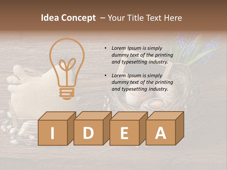 Table Hen Chicken PowerPoint Template
