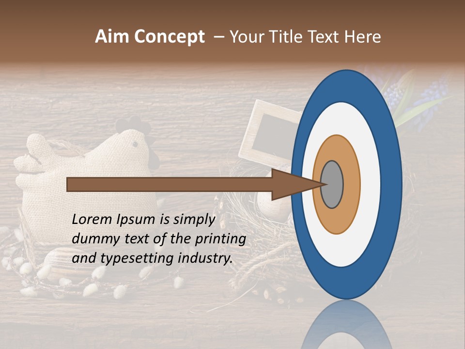 Table Hen Chicken PowerPoint Template