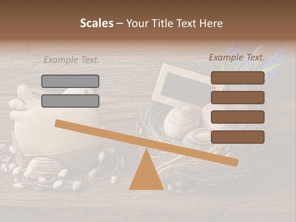 Table Hen Chicken PowerPoint Template