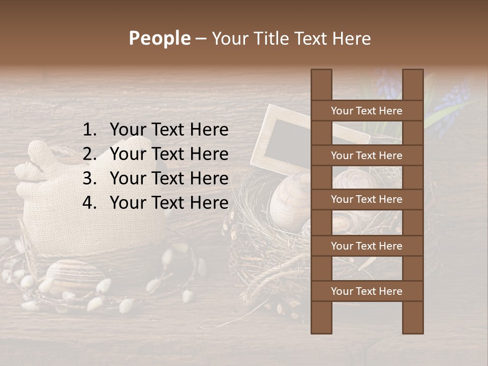 Table Hen Chicken PowerPoint Template