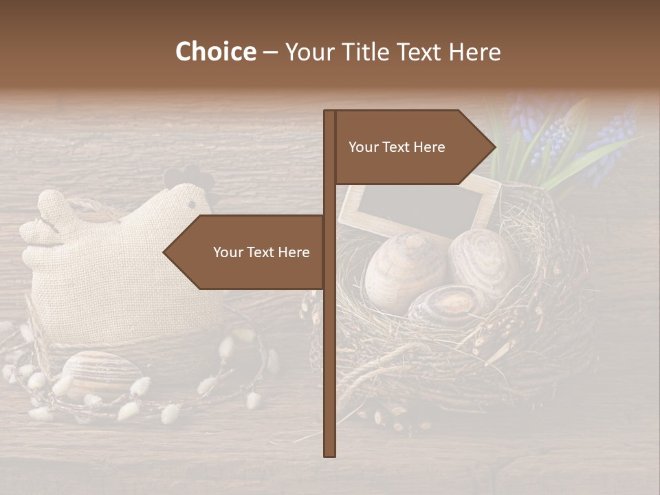 Table Hen Chicken PowerPoint Template