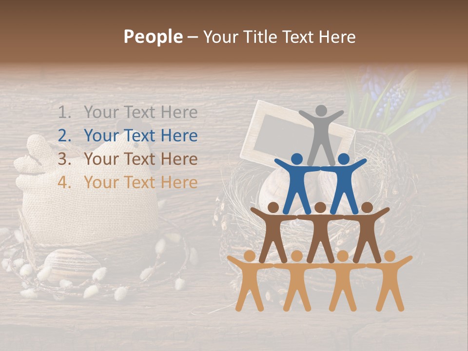 Table Hen Chicken PowerPoint Template