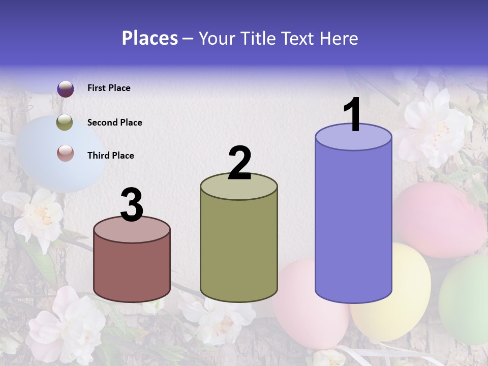 Colorful Bouquet Wooden PowerPoint Template