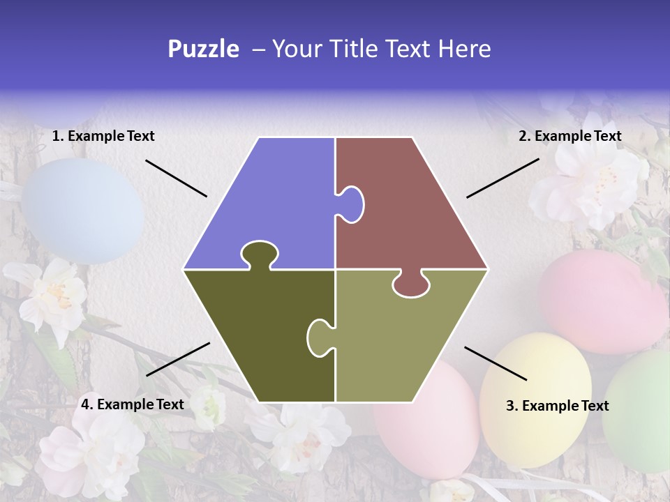 Colorful Bouquet Wooden PowerPoint Template