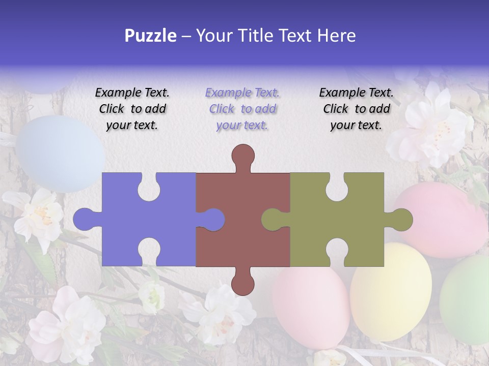 Colorful Bouquet Wooden PowerPoint Template