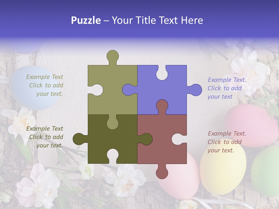 Colorful Bouquet Wooden PowerPoint Template