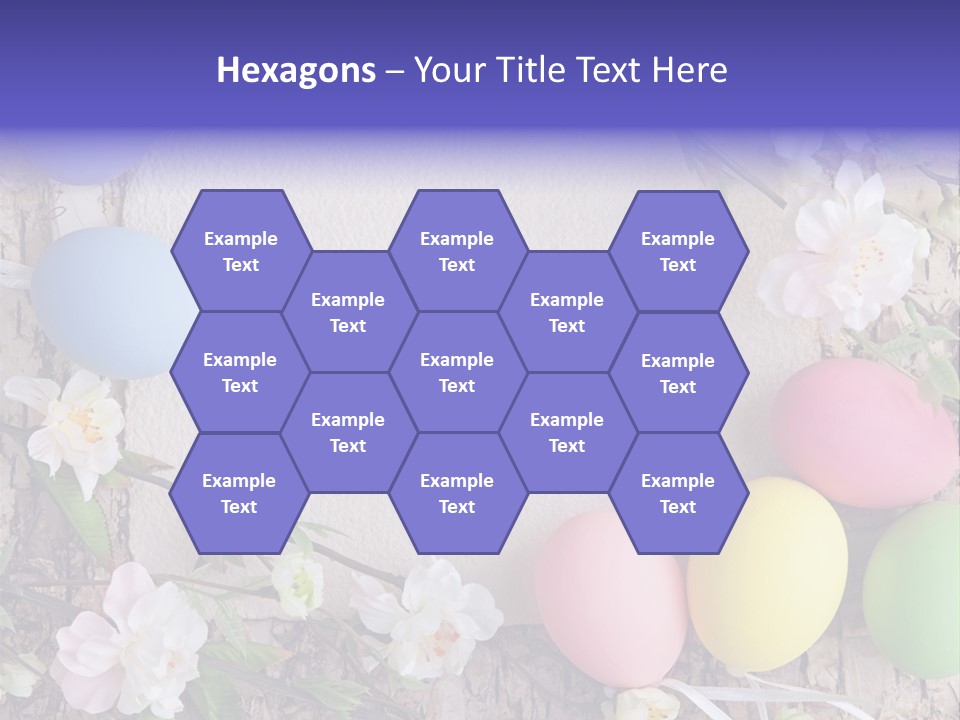 Colorful Bouquet Wooden PowerPoint Template