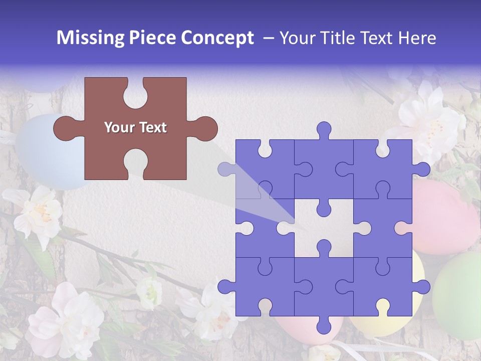 Colorful Bouquet Wooden PowerPoint Template