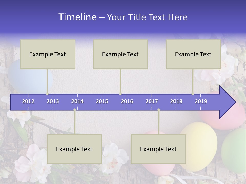 Colorful Bouquet Wooden PowerPoint Template