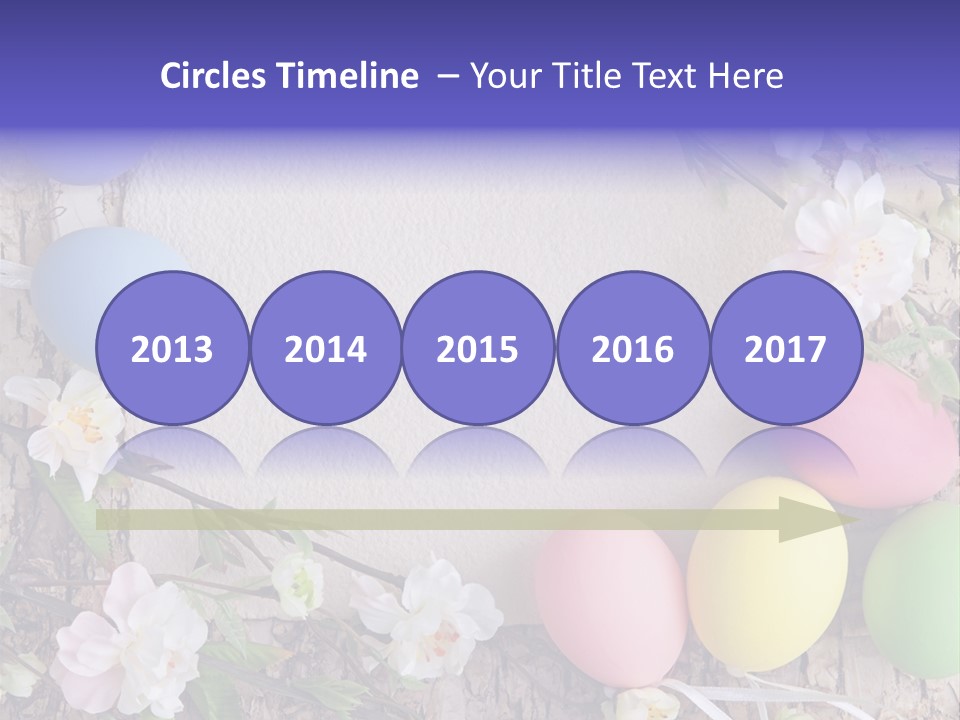 Colorful Bouquet Wooden PowerPoint Template