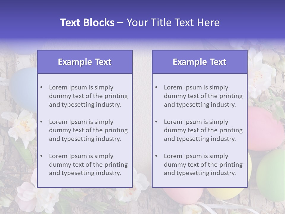 Colorful Bouquet Wooden PowerPoint Template