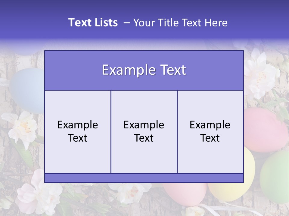 Colorful Bouquet Wooden PowerPoint Template