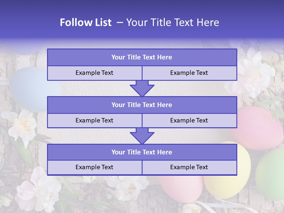 Colorful Bouquet Wooden PowerPoint Template