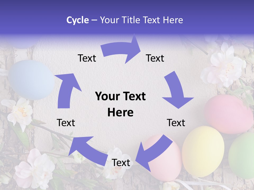 Colorful Bouquet Wooden PowerPoint Template