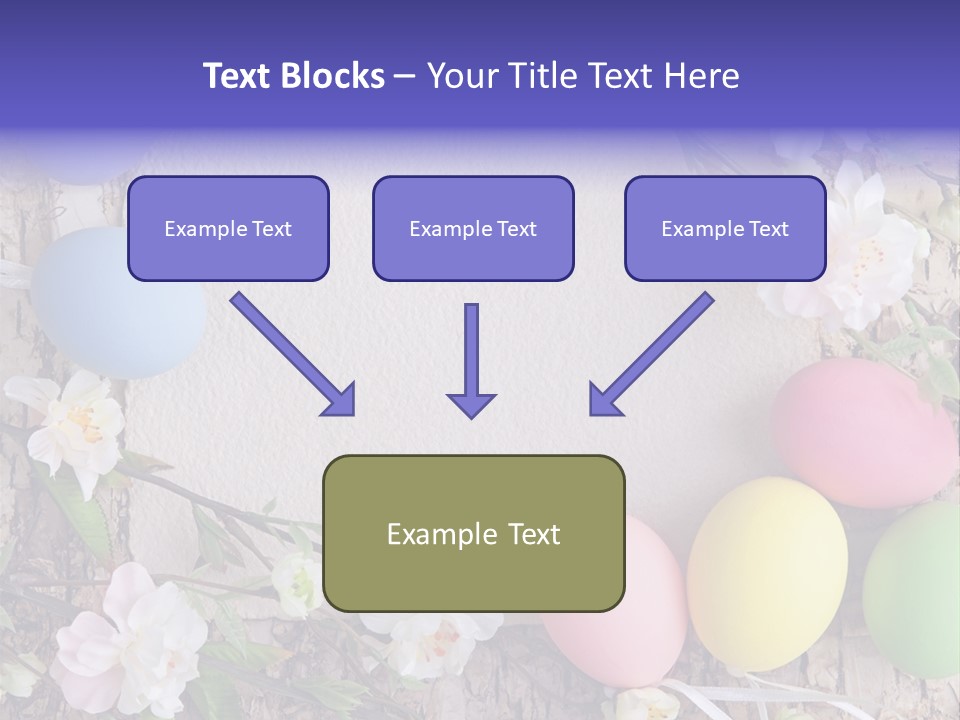 Colorful Bouquet Wooden PowerPoint Template