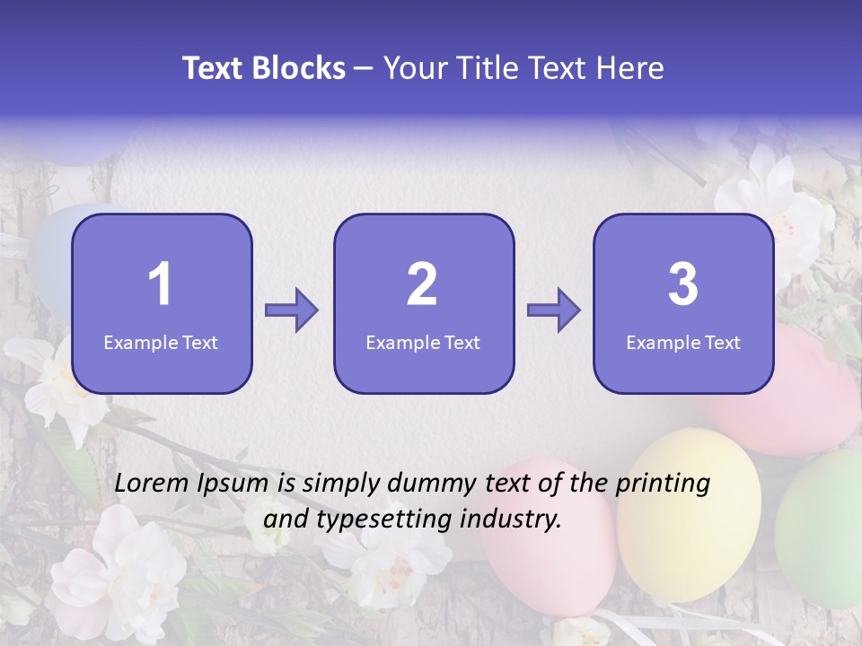 Colorful Bouquet Wooden PowerPoint Template