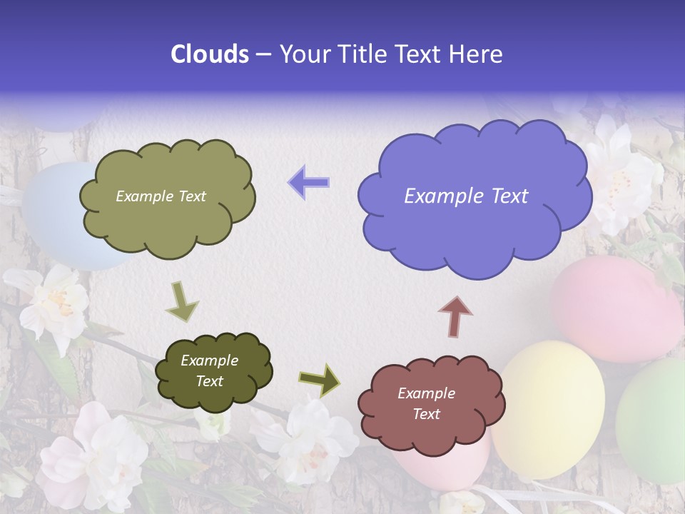 Colorful Bouquet Wooden PowerPoint Template