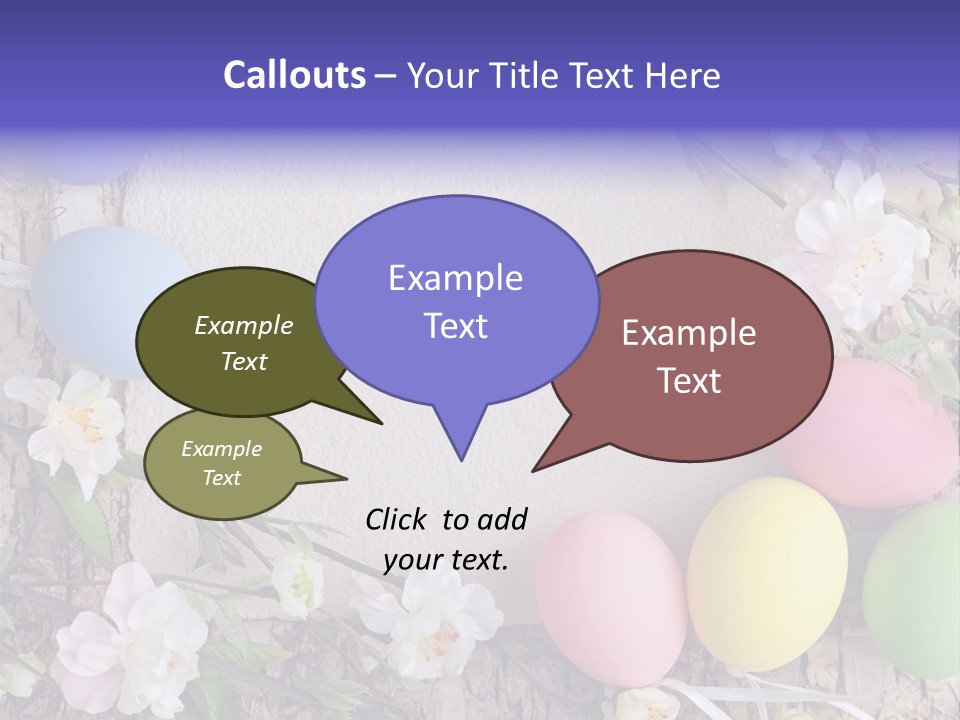 Colorful Bouquet Wooden PowerPoint Template