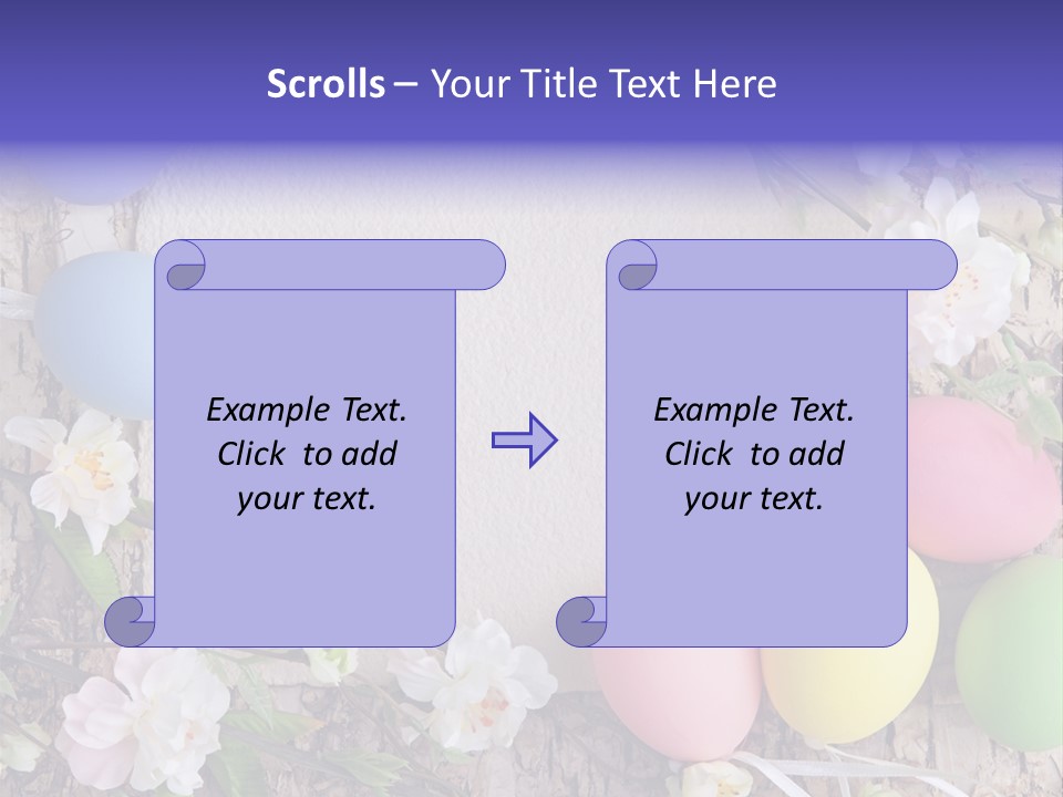 Colorful Bouquet Wooden PowerPoint Template