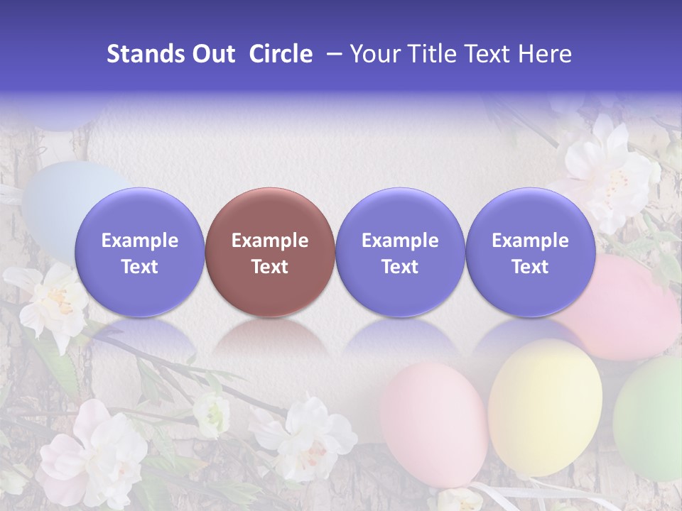 Colorful Bouquet Wooden PowerPoint Template