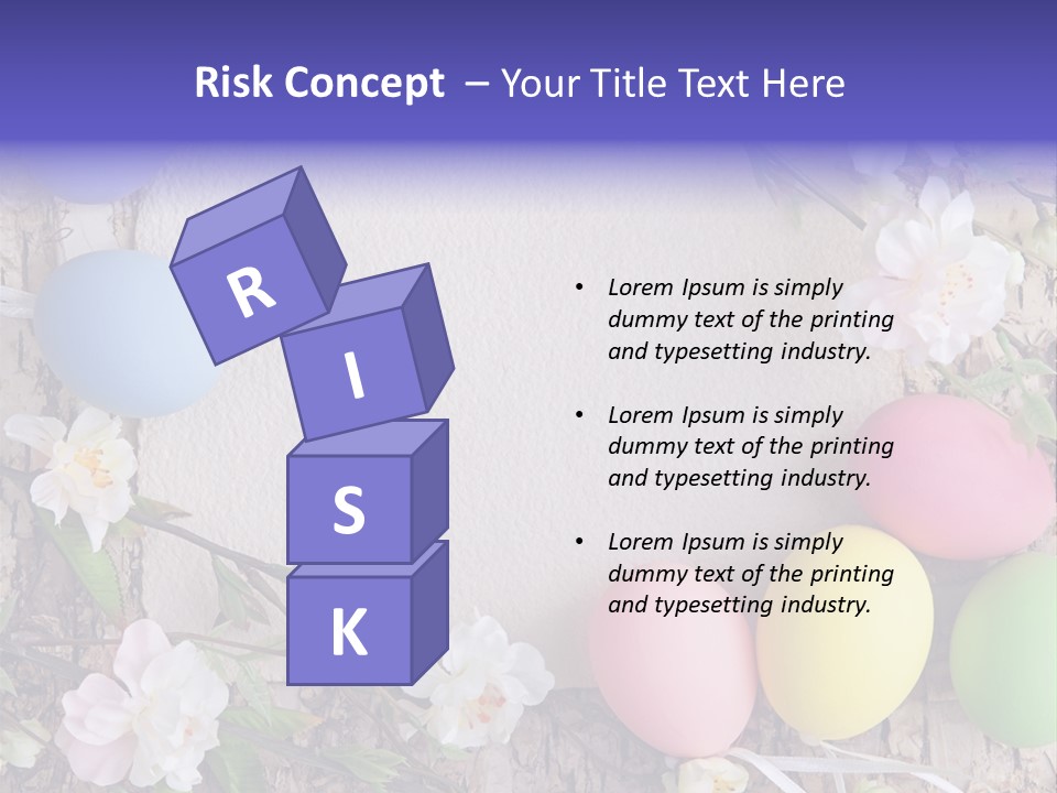 Colorful Bouquet Wooden PowerPoint Template