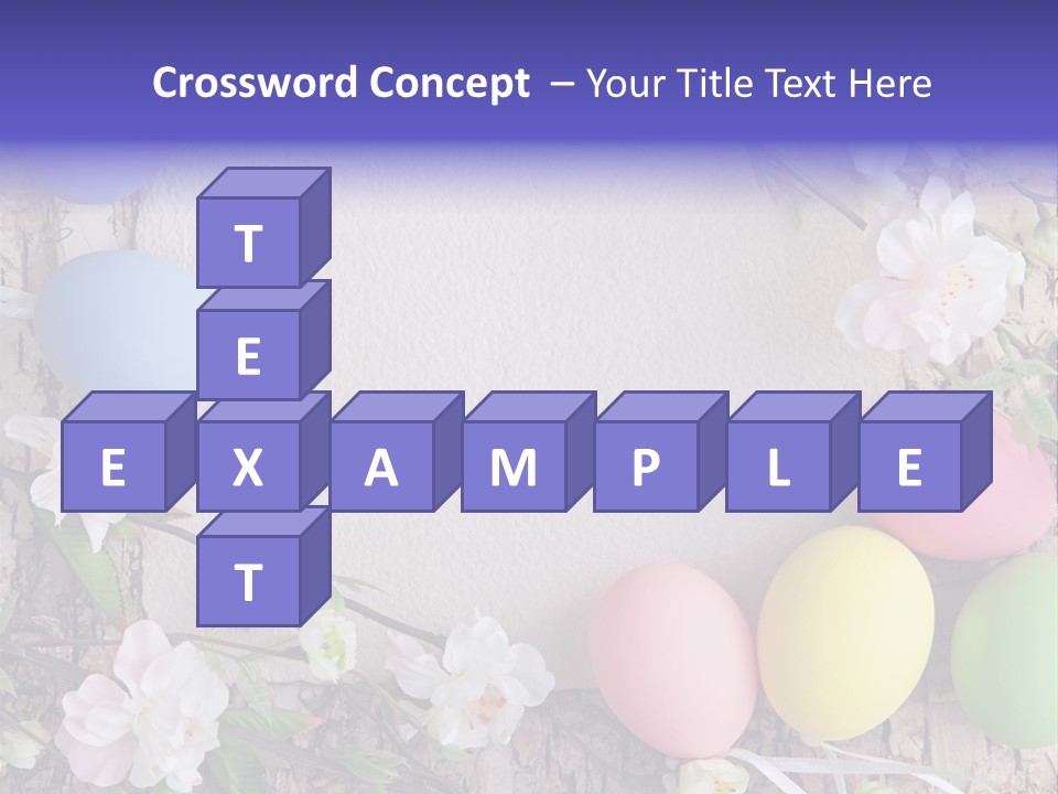 Colorful Bouquet Wooden PowerPoint Template