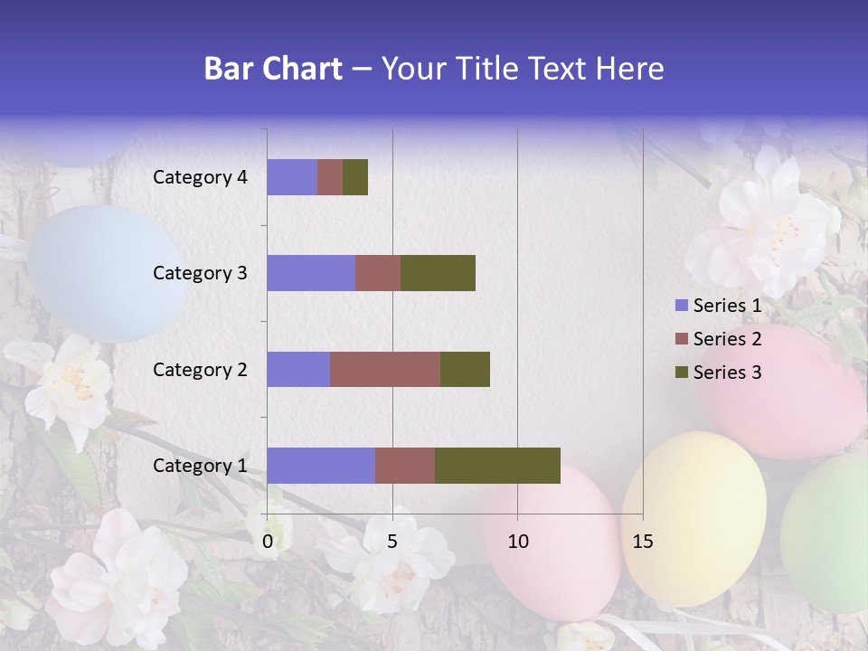 Colorful Bouquet Wooden PowerPoint Template