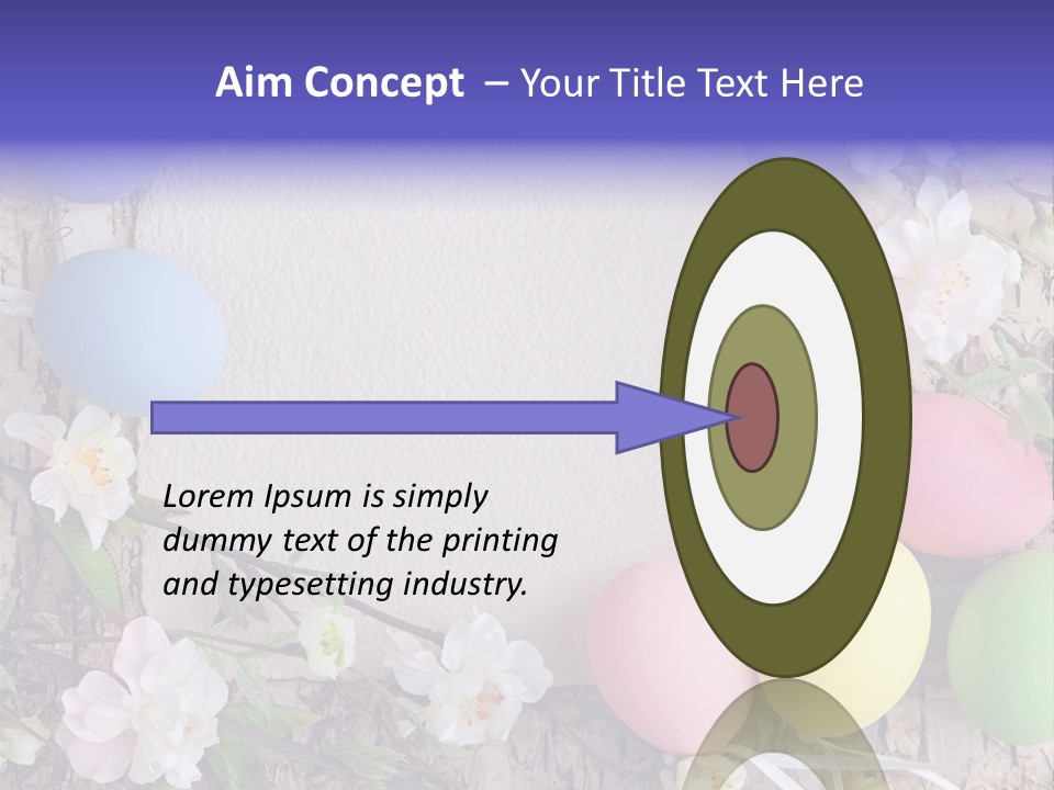 Colorful Bouquet Wooden PowerPoint Template