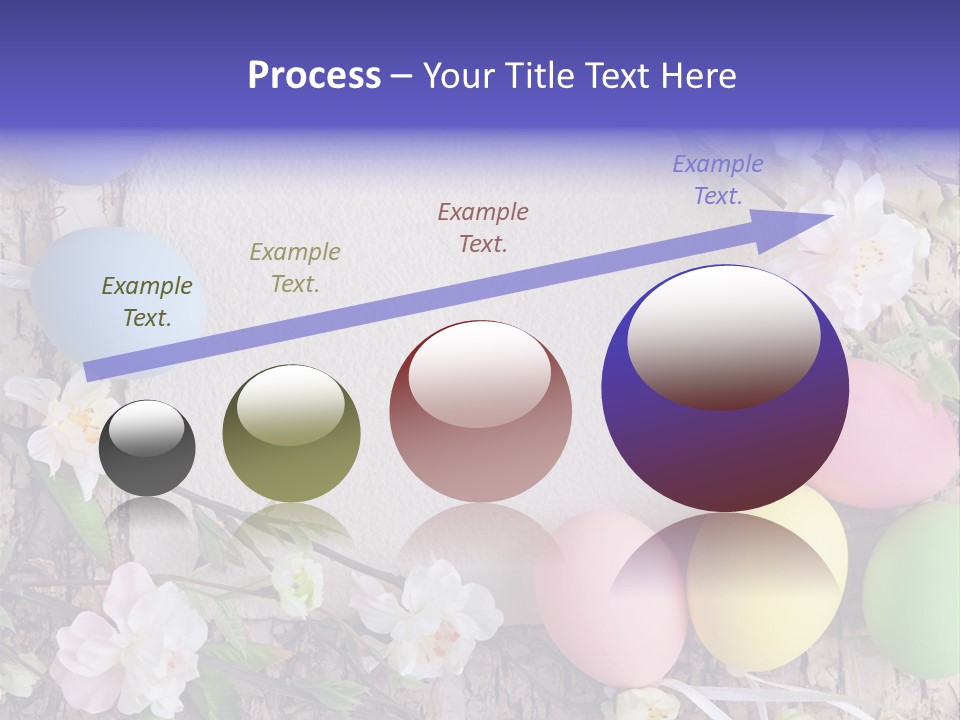 Colorful Bouquet Wooden PowerPoint Template