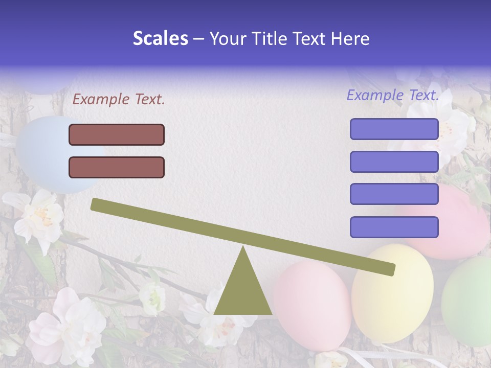 Colorful Bouquet Wooden PowerPoint Template