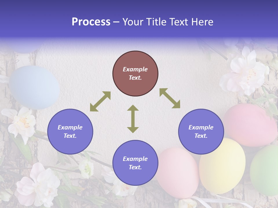 Colorful Bouquet Wooden PowerPoint Template