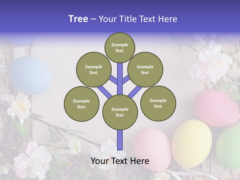 Colorful Bouquet Wooden PowerPoint Template