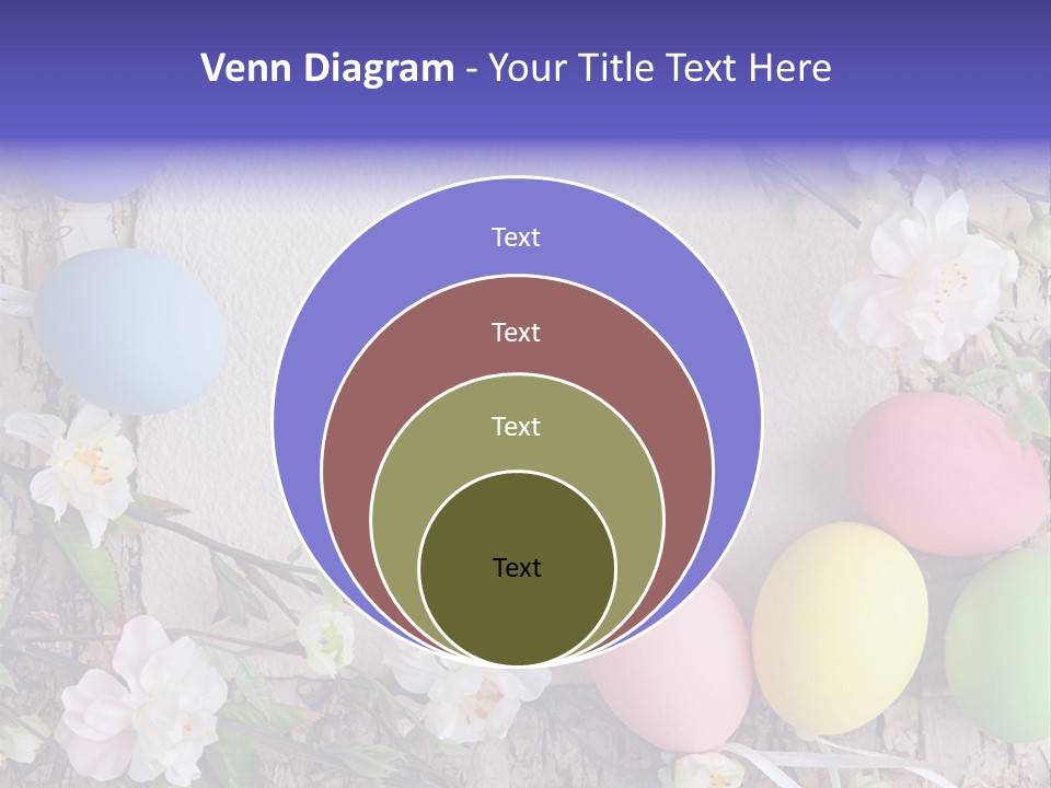 Colorful Bouquet Wooden PowerPoint Template