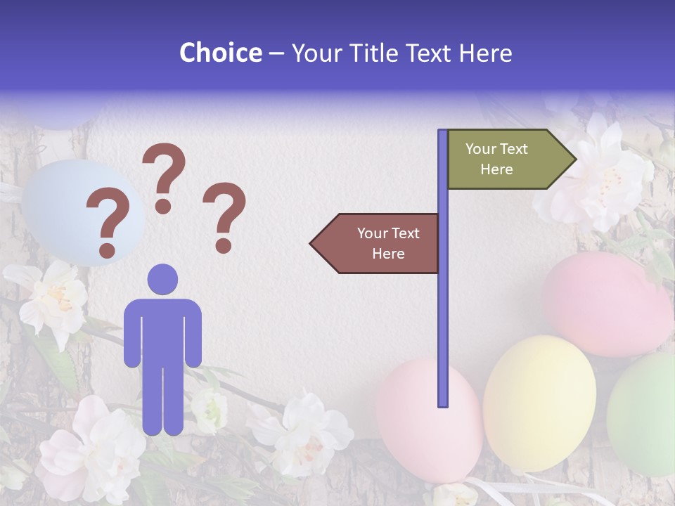 Colorful Bouquet Wooden PowerPoint Template