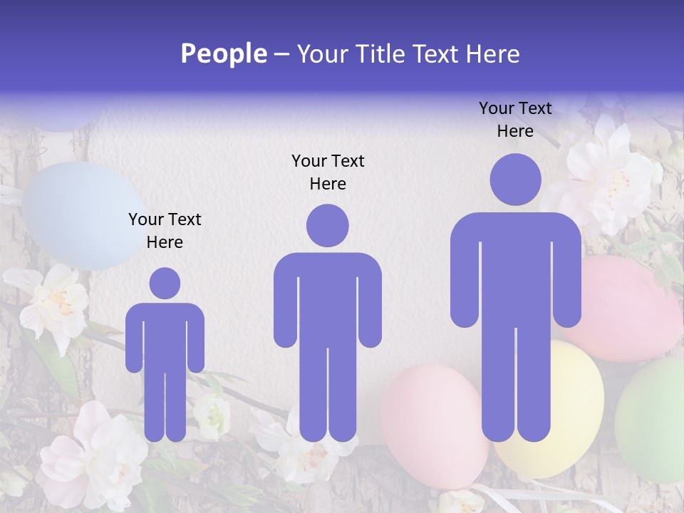 Colorful Bouquet Wooden PowerPoint Template