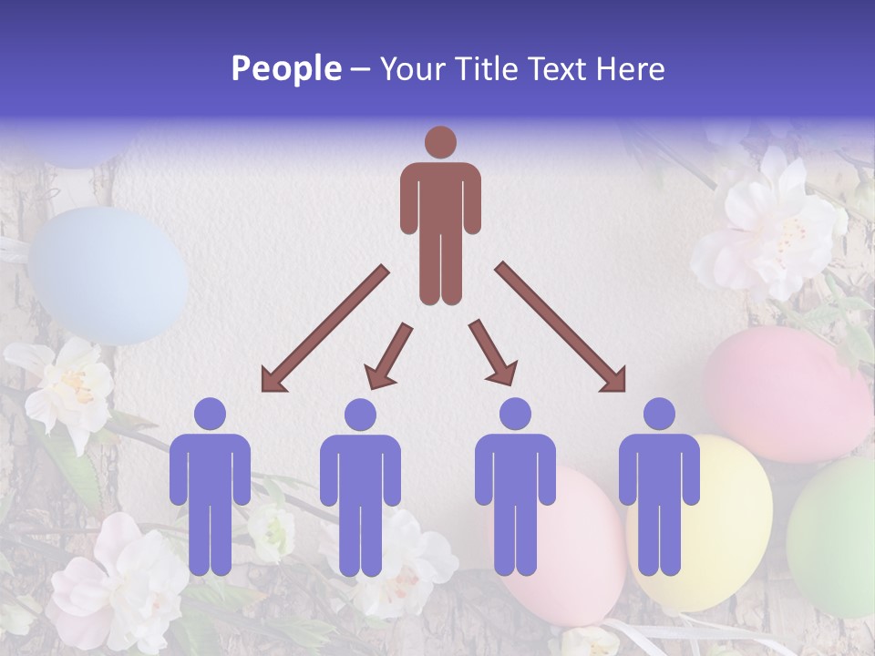 Colorful Bouquet Wooden PowerPoint Template