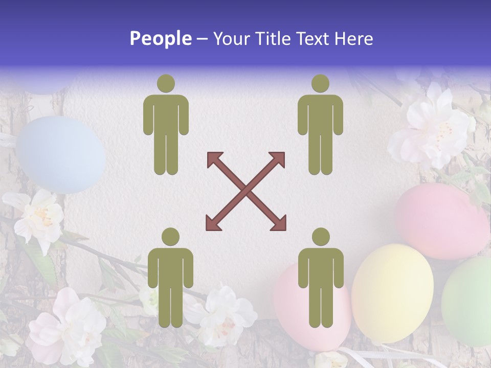 Colorful Bouquet Wooden PowerPoint Template