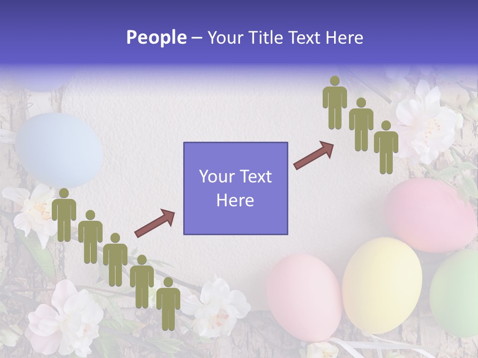 Colorful Bouquet Wooden PowerPoint Template