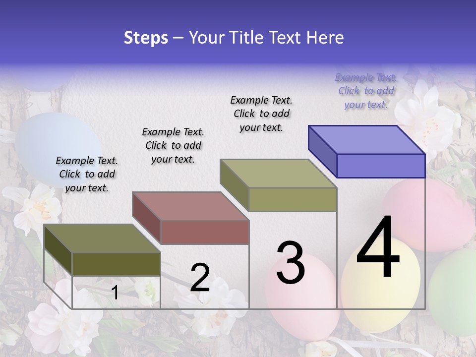 Colorful Bouquet Wooden PowerPoint Template