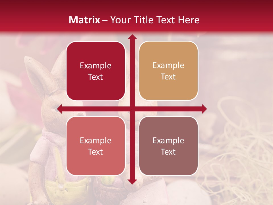 Easter Egg Bright Wood PowerPoint Template