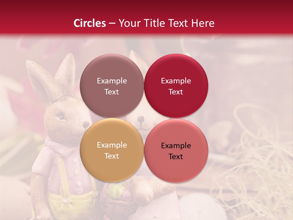 Easter Egg Bright Wood PowerPoint Template