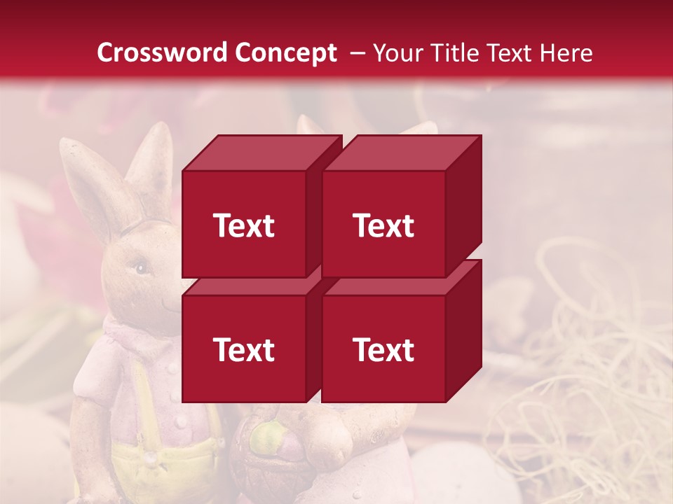 Easter Egg Bright Wood PowerPoint Template