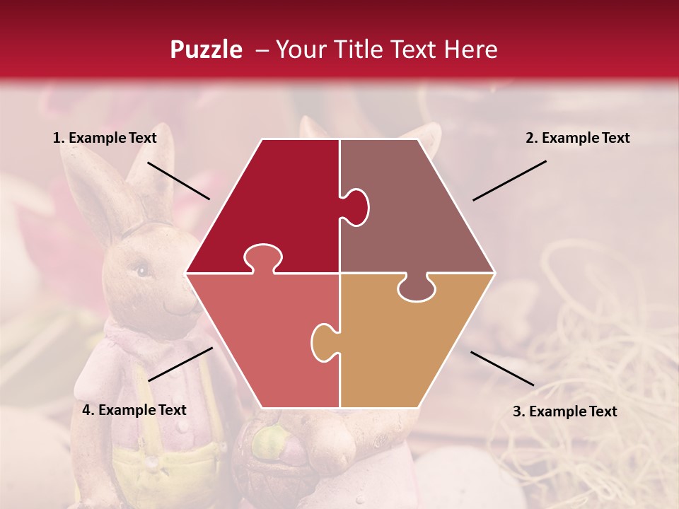 Easter Egg Bright Wood PowerPoint Template