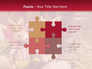 Easter Egg Bright Wood PowerPoint Template